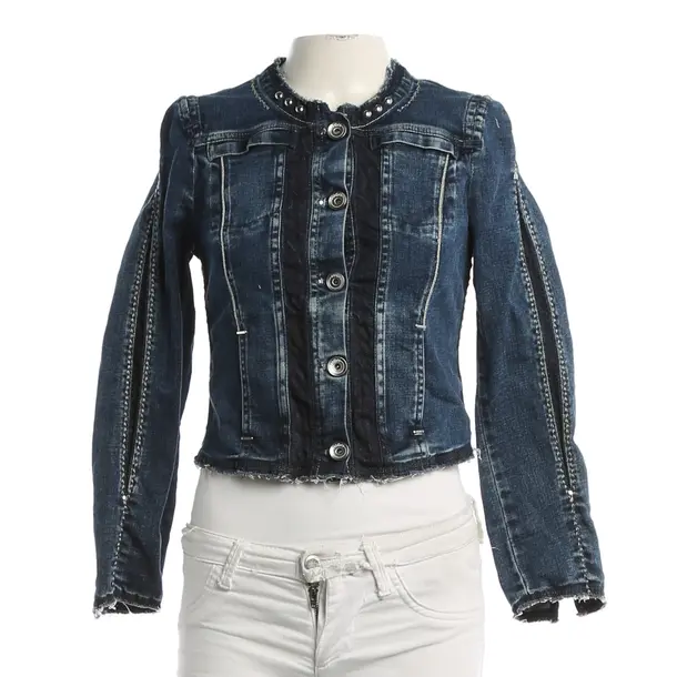 Denim Jacket, in Navy, Cotton, High Use