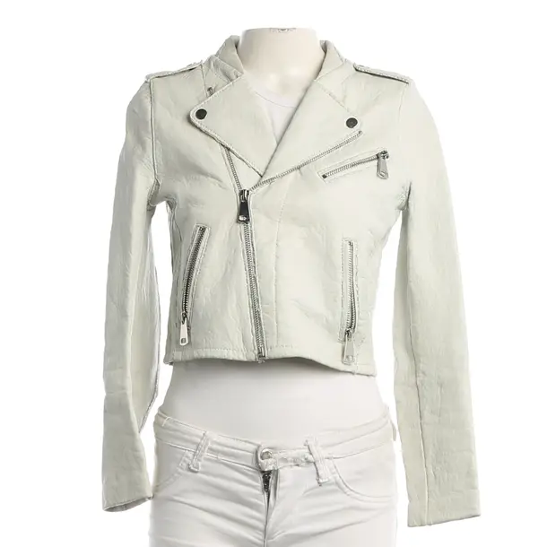 Lederjacke, in Weiß, Leder, Maje