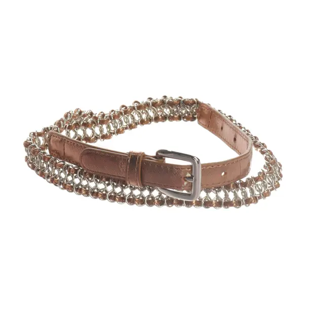 Belt, in Rose Gold, Leather, Steffen Schraut