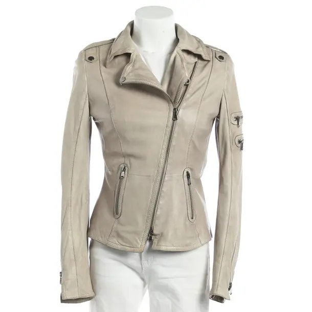 Lederjacke, in Beige, Leder, Schyia