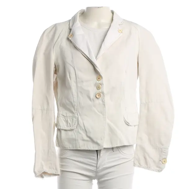 Blazer, in Cream, Cotton, High Use