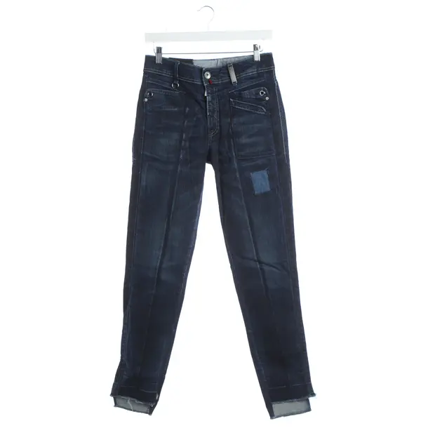 Slim Fit Jeans, in Navy, Cotton, High Use