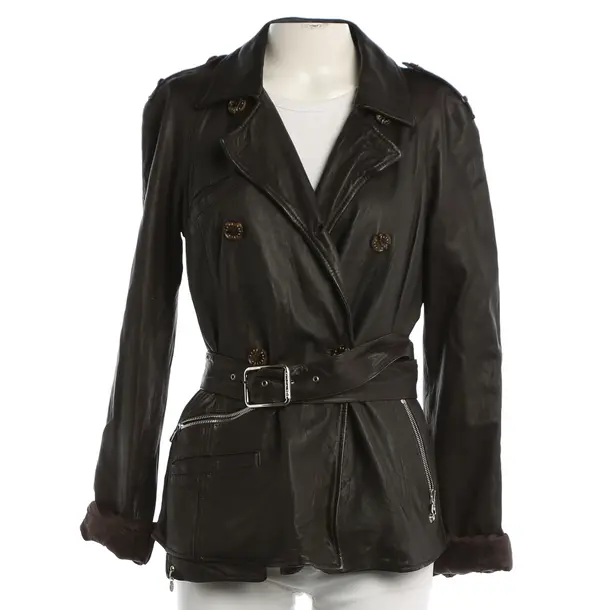 Lederjacke, in Braun, Leder, Patrizia Pepe