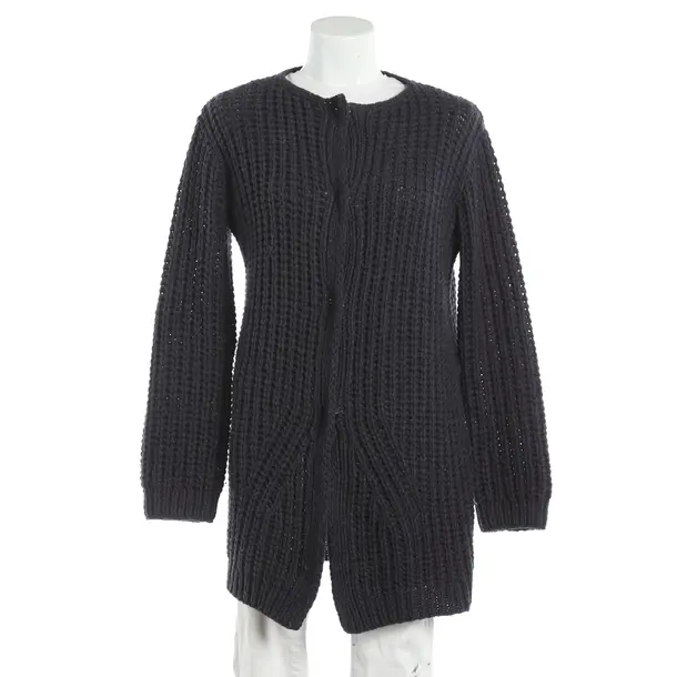 Cardigan, in Navy, Wool, FFC