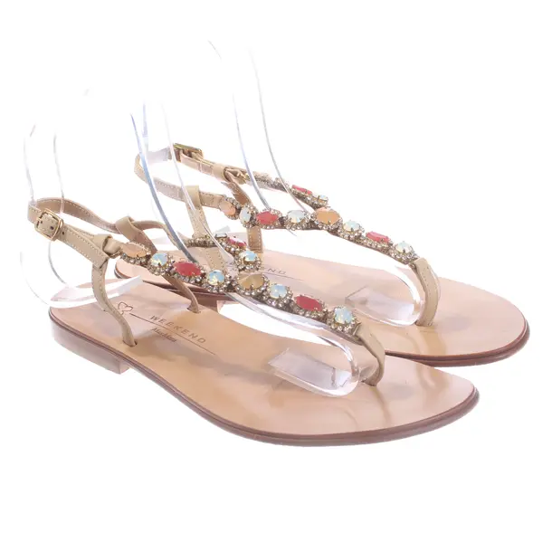 Strappy Sandals, in Light Brown, Max Mara