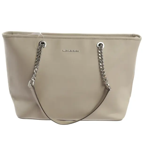 Schultertasche, in Grau, Leder, Michael Kors