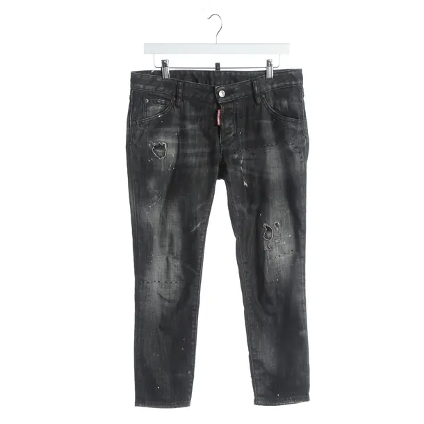 Straight Fit Jeans, in Dark Gray, Cotton, Dsquared