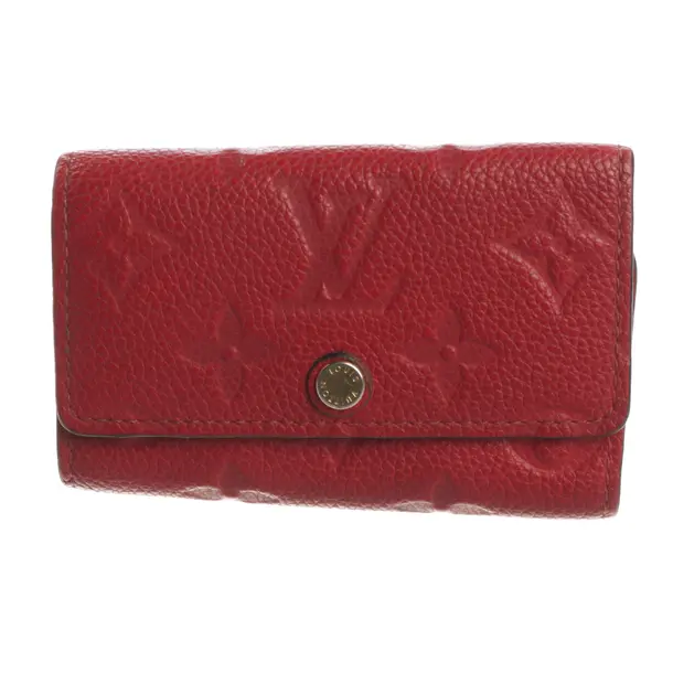 Key Holder, in Red, Leather, Louis Vuitton