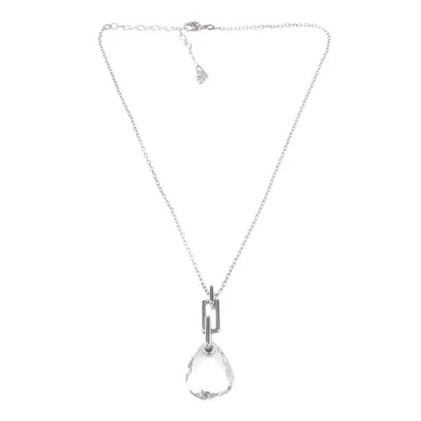 Necklace, in Silver, Metal (metallic, metallized), Swarovski