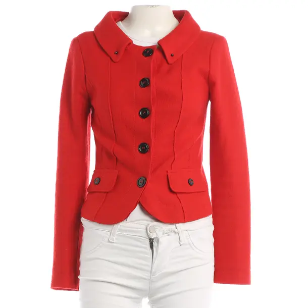 Blazer, in Red, Wool, Marc Cain