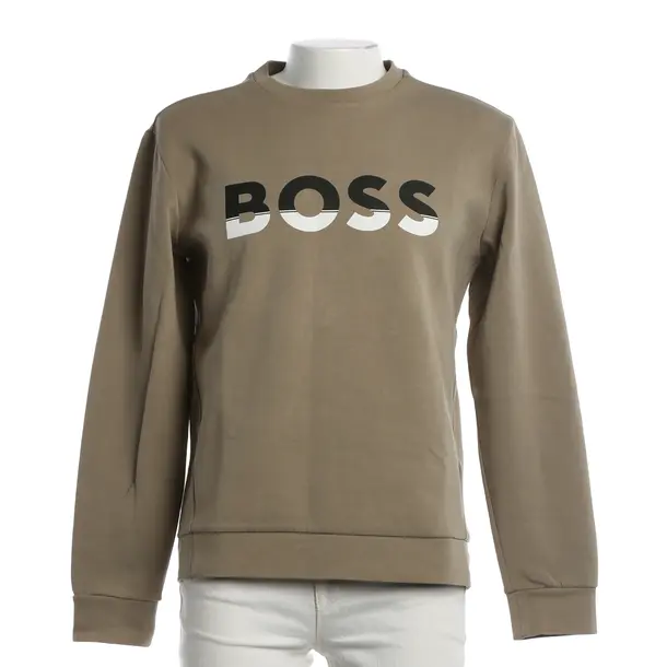 Felpa, in Marrone chiaro, Cotone, Hugo Boss Verde