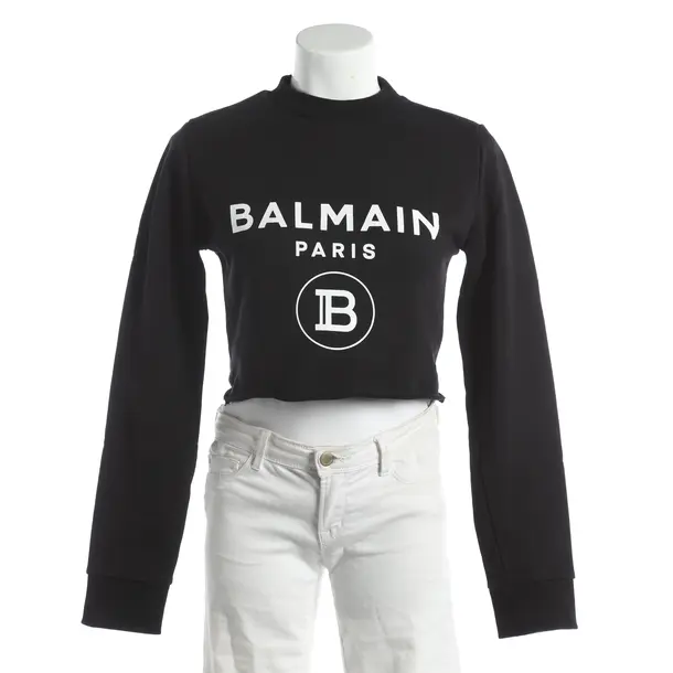 Sweatshirt, in Black, Cotton, Balmain