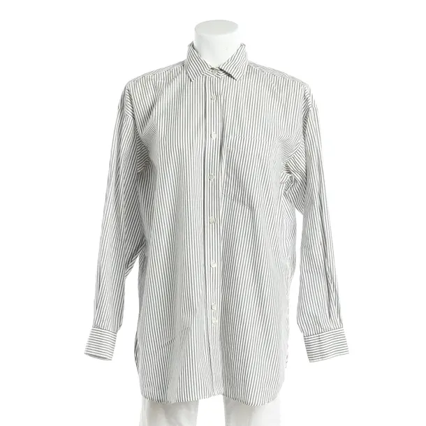 Blouse, in White, Cotton, Closed