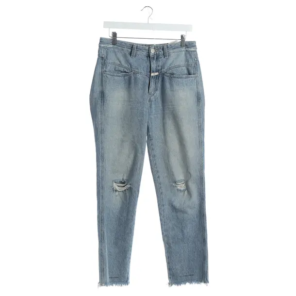 Straight Fit Jeans, in Blue, Cotton, Closed