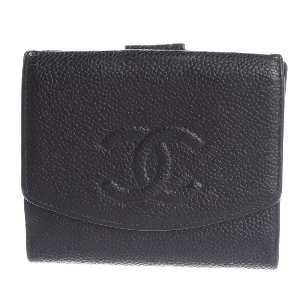 Wallet, in Black, Leather, Chanel