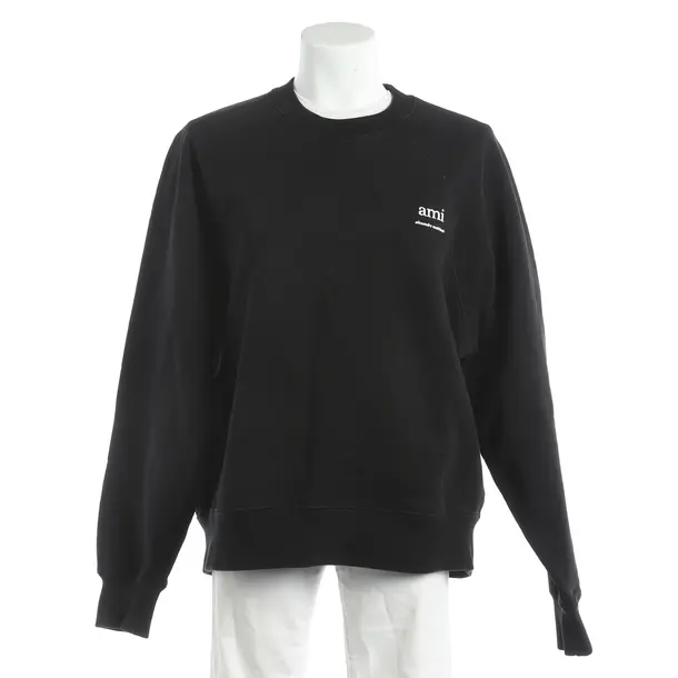 Sweatshirt, in Black, Cotton, Ami Paris