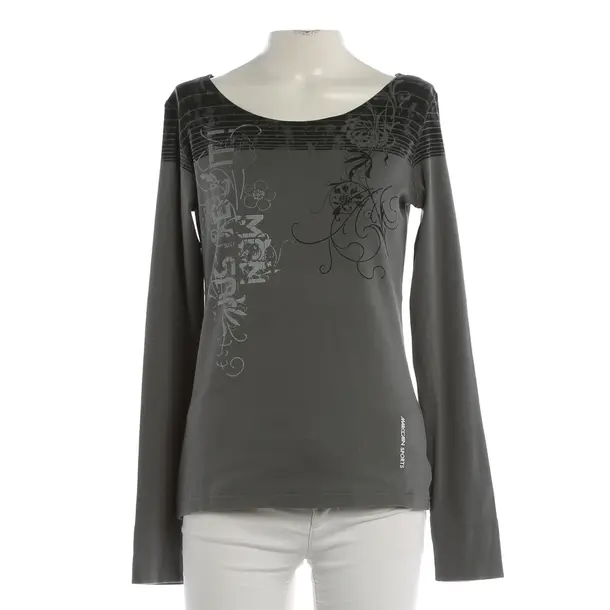 Long Sleeve Shirt, in Gray, Cotton, Marc Cain Sports