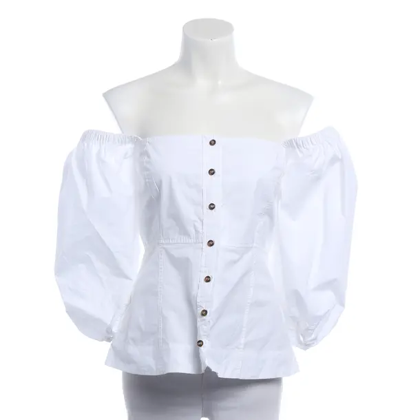 Camicetta, in Bianco, Cotone, Ganni