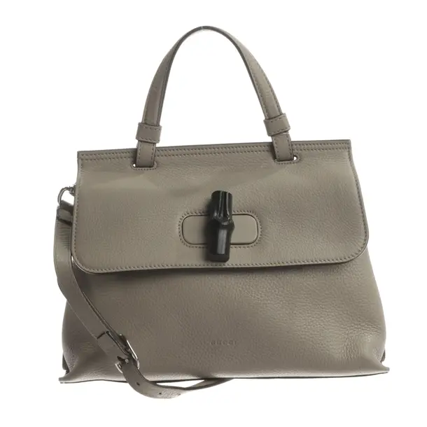 Handbag, in Gray, Leather, Gucci