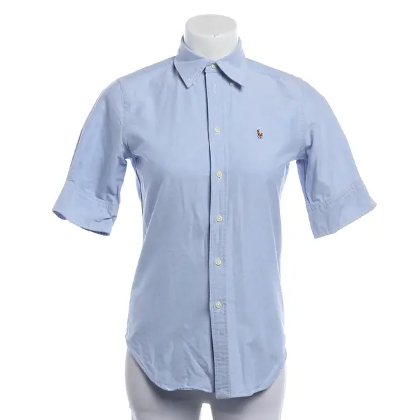 Blouse, in Blue, Cotton, Polo Ralph Lauren