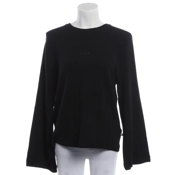 Long Sleeve Shirt, in Black, Modal, Hugo Boss
