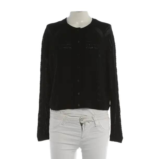 Cardigan, in Black, Wool, Ba&sh