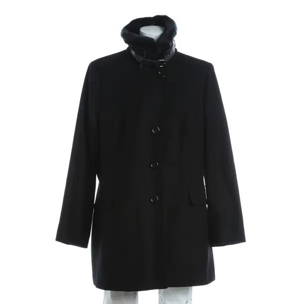 Mid-Season Coat, in Black, Wolle, Fuchs Schmitt