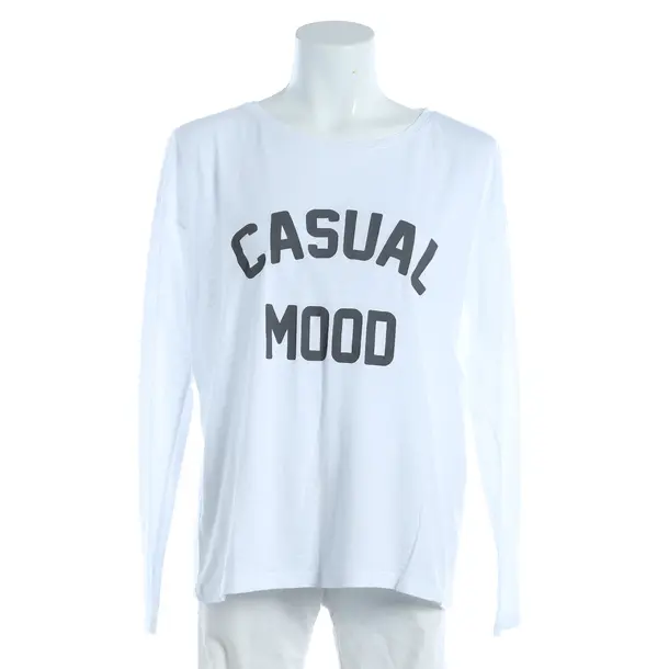 Long Sleeve Shirt, in White, Cotton, Juvia