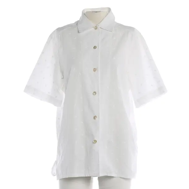 Blouse, in White, Cotton, Robert Friedman