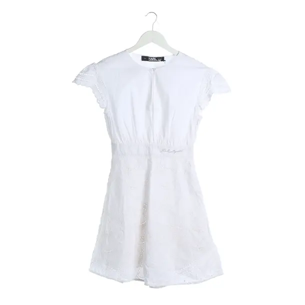 Abito, in Bianco, Cotone, Karl Lagerfeld