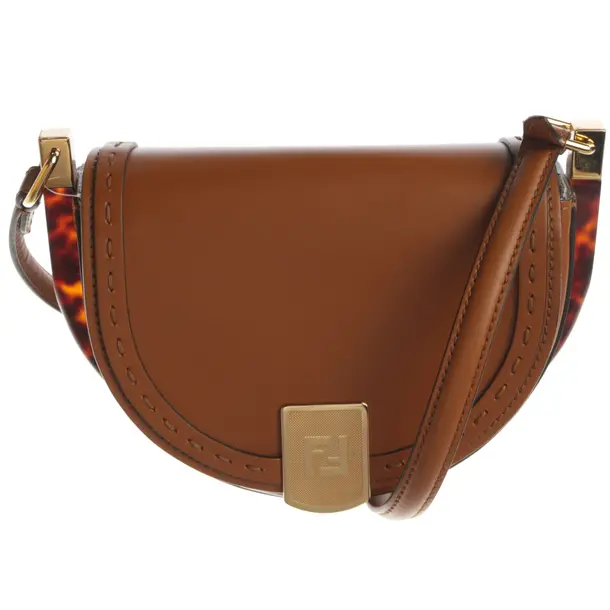 Saddle Bag, in Hellbraun, Leder, Fendi