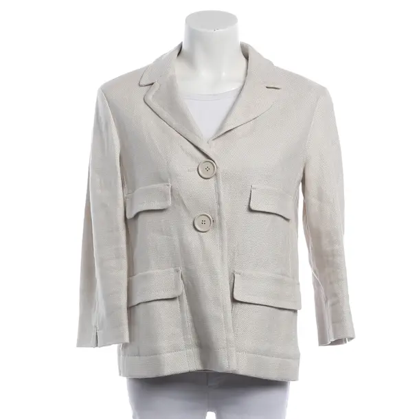Blazer, in Hellgrau, Leinen, Max Mara