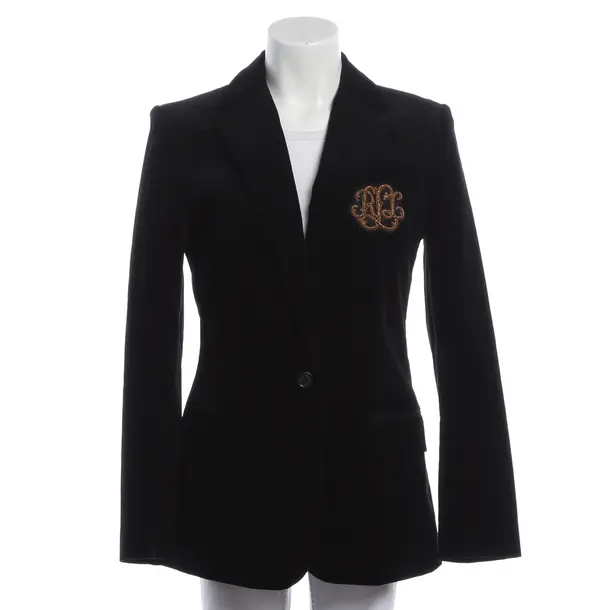 Blazer, in Black, Cotton, Ralph Lauren Black Label