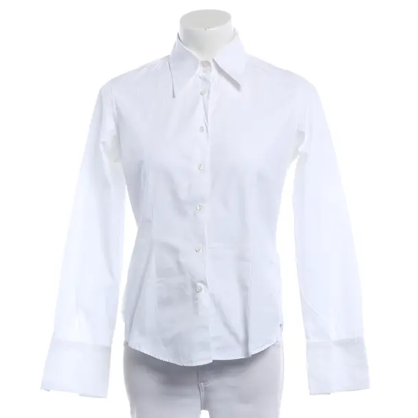 Blouse, in White, Cotton, Van Laack