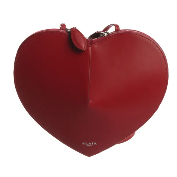 Schultertasche, in Rot, Leder, Alaia