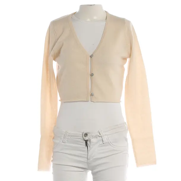 Cardigan, in Cream, Cashmere, FTC Cashmere