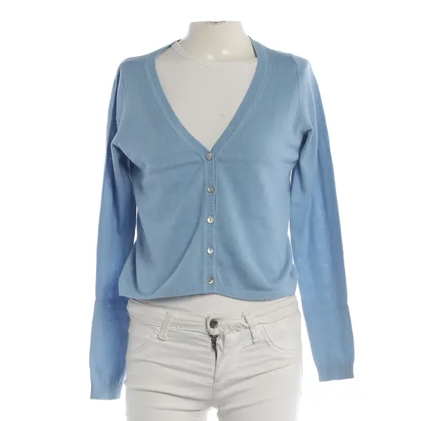 Cardigan, in Light Blue, Cotton, FTC Cashmere