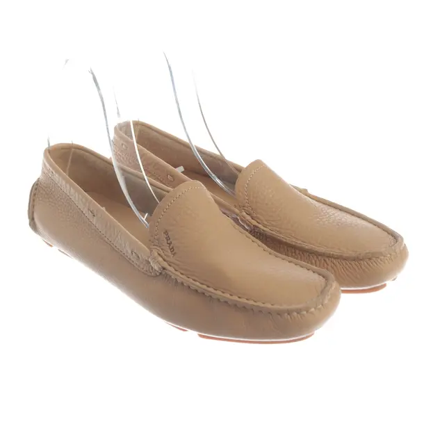 Loafers, in Camel, Prada