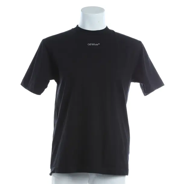Shirt, in Black, Baumwolle, Off-White