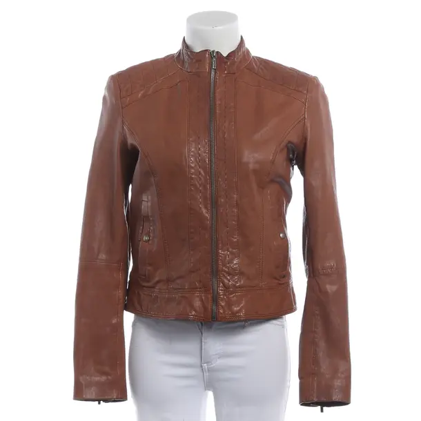 LeatherJacket, in Light Brown, Leder, Hugo Boss Orange