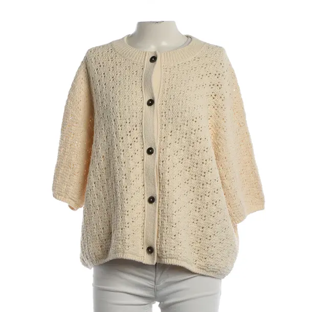Cardigan, in Crema, Cotone, Chiuso