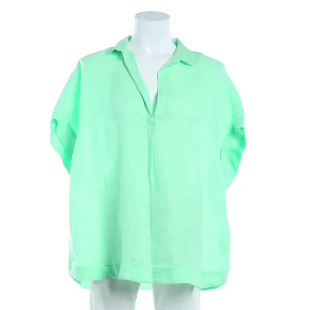 Blouse, in Green, Linen, 0039 Italy
