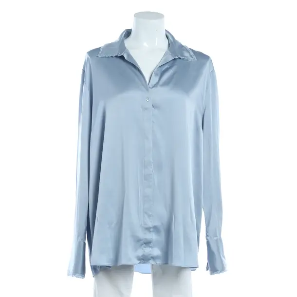 Blouse, in Blue, Silk, Herzensangelegenheit