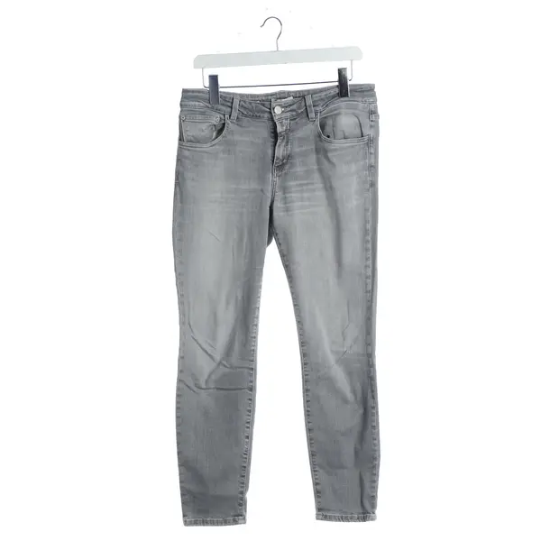 Jeans skinny, in Grigio chiaro, Cotone, Chiuso