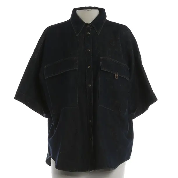 Blouse, in Blue, Denim, Brunello Cucinelli