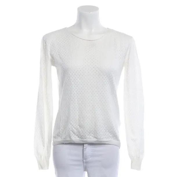 Pullover, in Weiß, Baumwolle, Allude