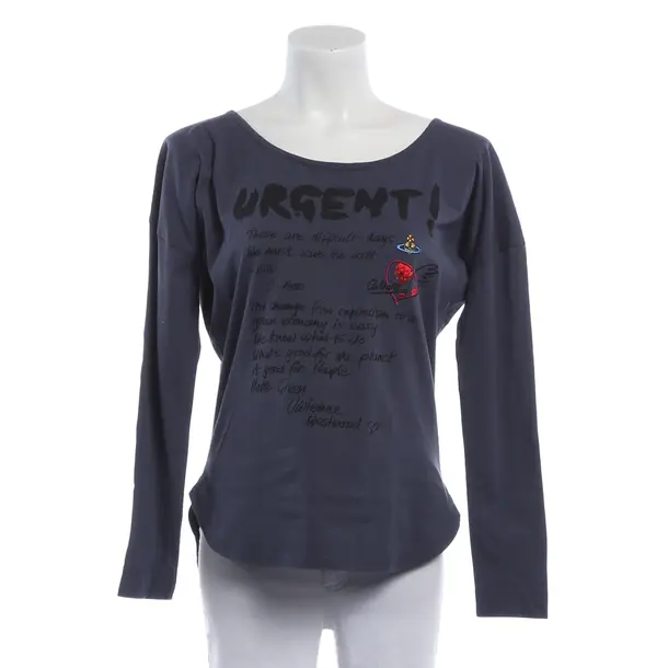Longsleeve, in Blau, Baumwolle, Vivienne Westwood