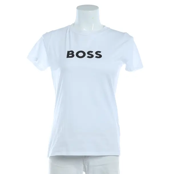 Camicia, in Bianco, Cotone, Hugo Boss Arancione