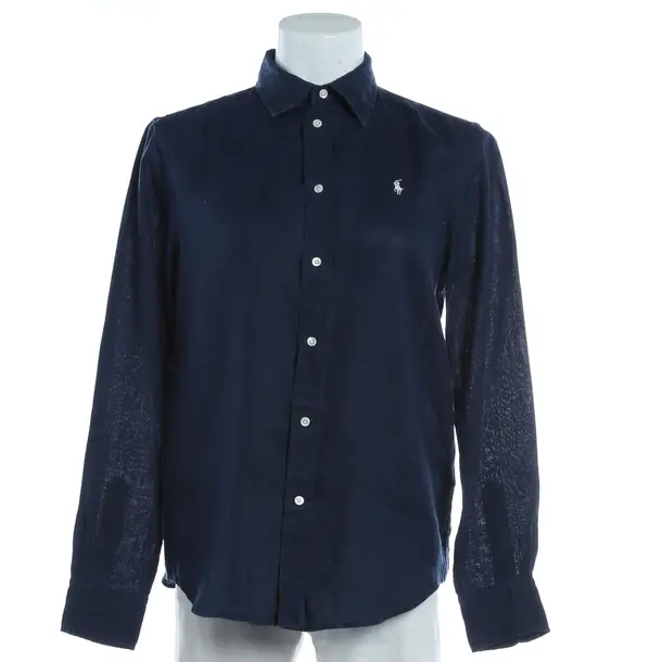 Blouse, in Navy, Linen, Polo Ralph Lauren