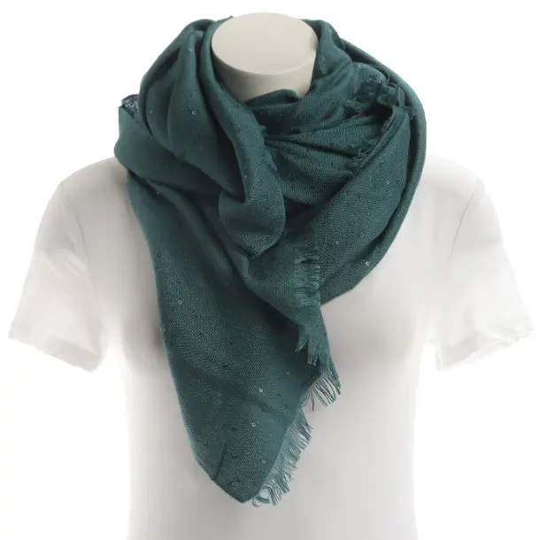 Scarf, in Green, Kaschmir, Brunello Cucinelli